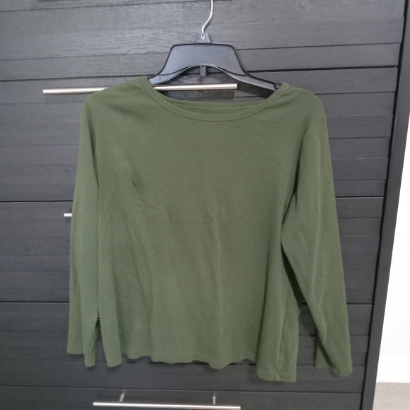 St. John's Bay Tops - Olive Green Women's Top